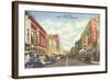 State Street, Bristol, Virginia and Tennessee-null-Framed Art Print