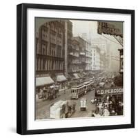 State Street, Chicago, Illinois, USA, 1908-Underwood & Underwood-Framed Premium Giclee Print