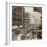 State Street, Chicago, Illinois, USA, 1908-Underwood & Underwood-Framed Giclee Print