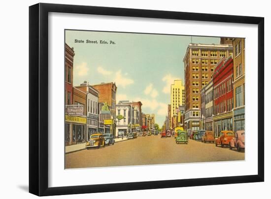 State Street, Erie, Pennsylvania-null-Framed Art Print