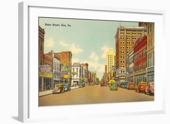 State Street, Erie, Pennsylvania-null-Framed Art Print