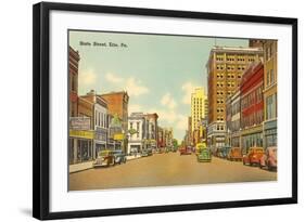 State Street, Erie, Pennsylvania-null-Framed Art Print