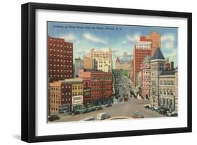 State Street from Plaza, Albany, New York-null-Framed Art Print