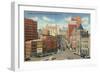State Street from Plaza, Albany, New York-null-Framed Art Print