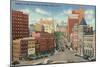 State Street from Plaza, Albany, New York-null-Mounted Art Print