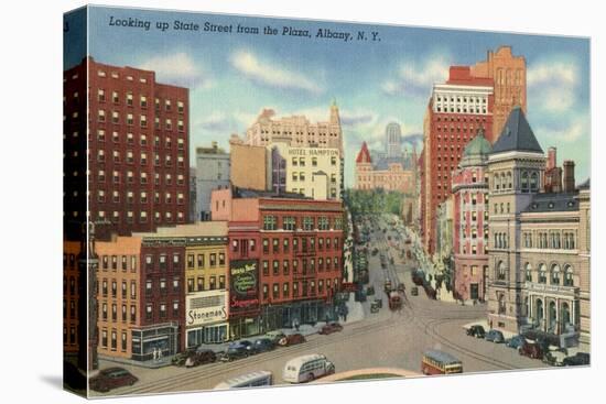 State Street from Plaza, Albany, New York-null-Stretched Canvas