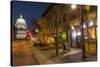 State Street in Downtown Madison, Wisconsin, USA-Chuck Haney-Stretched Canvas