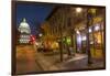 State Street in Downtown Madison, Wisconsin, USA-Chuck Haney-Framed Photographic Print