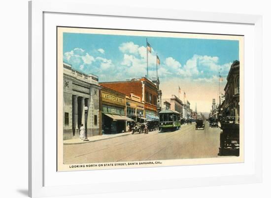 State Street, Santa Barbara, California-null-Framed Art Print