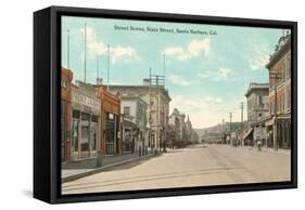 State Street, Santa Barbara, California-null-Framed Stretched Canvas