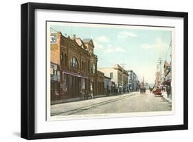 State Street, Santa Barbara, California-null-Framed Art Print