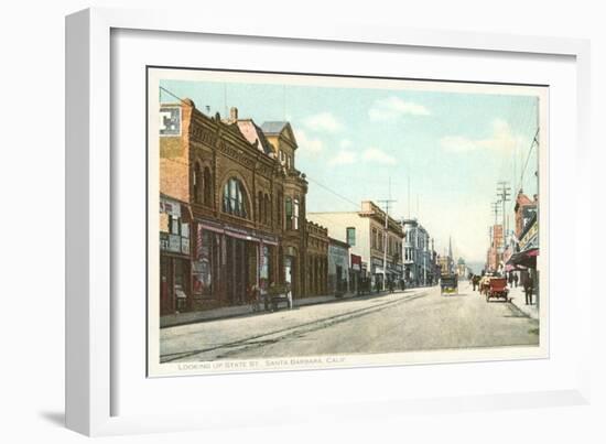 State Street, Santa Barbara, California-null-Framed Art Print