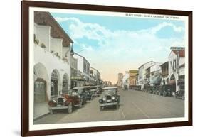 State Street, Santa Barbara, California-null-Framed Art Print