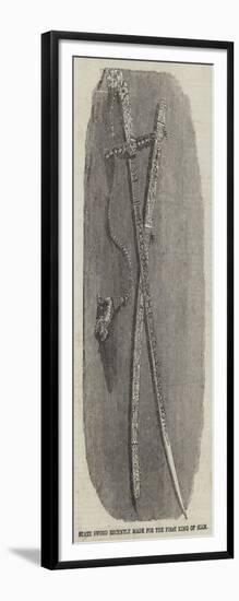 State Sword Recently Made for the First King of Siam-null-Framed Giclee Print