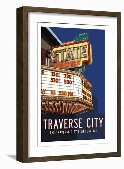 State Theater Poster-Michael Jon Watt-Framed Giclee Print