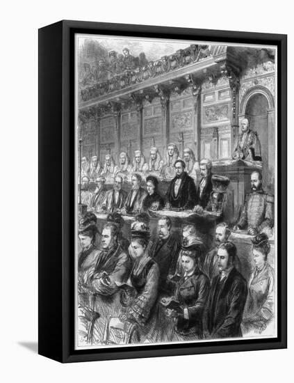 State Visit of the Judges to St Paul's Cathedral, 1875-null-Framed Stretched Canvas