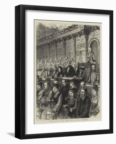 State Visit of the Judges to St Paul's Cathedral-Godefroy Durand-Framed Giclee Print