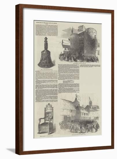 State Visit of the Lord Mayor of London to Rye-null-Framed Giclee Print