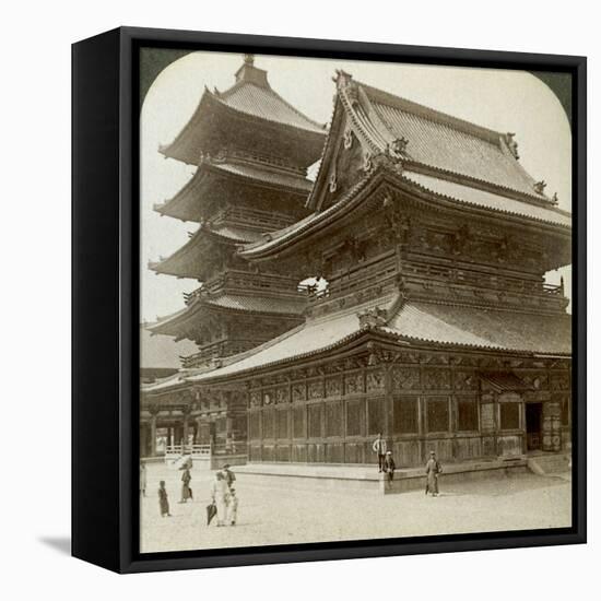 Stately Splendour of the Shitenno-Ji Temple, Osaka, Japan, 1904-Underwood & Underwood-Framed Stretched Canvas