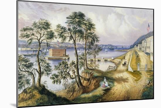 Staten Island and the Narrows from Fort Hamilton, N.Y., C.1861-Frances Flora Bond Palmer-Mounted Giclee Print