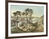 Staten Island and the Narrows from Fort Hamilton-Currier & Ives-Framed Giclee Print