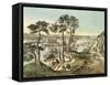 Staten Island and the Narrows from Fort Hamilton-Currier & Ives-Framed Stretched Canvas