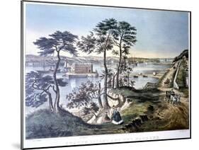 Staten Island and the Narrows, New York, USA, C1834-C1876-Frances Flora Bond Palmer-Mounted Giclee Print