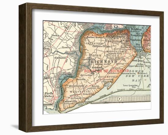 Staten Island (C. 1900)-Encyclopaedia Britannica-Framed Art Print