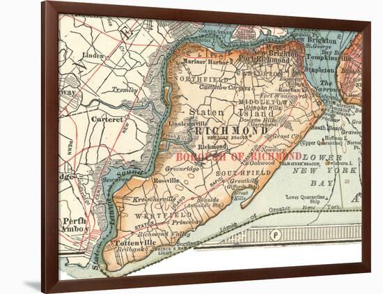 Staten Island (C. 1900)-Encyclopaedia Britannica-Framed Art Print