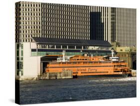 Staten Island Ferry, Business District, Lower Manhattan, New York City, New York, USA-R H Productions-Stretched Canvas