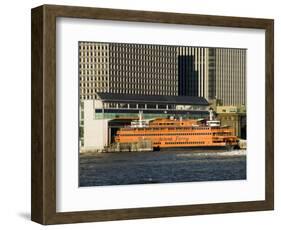 Staten Island Ferry, Business District, Lower Manhattan, New York City, New York, USA-R H Productions-Framed Photographic Print
