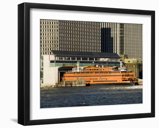 Staten Island Ferry, Business District, Lower Manhattan, New York City, New York, USA-R H Productions-Framed Photographic Print