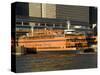 Staten Island Ferry, Business District, Lower Manhattan, New York City, New York, USA-R H Productions-Stretched Canvas