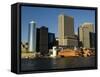 Staten Island Ferry, Business District, Lower Manhattan, New York City, New York, USA-Robert Harding-Framed Stretched Canvas