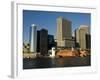 Staten Island Ferry, Business District, Lower Manhattan, New York City, New York, USA-Robert Harding-Framed Photographic Print