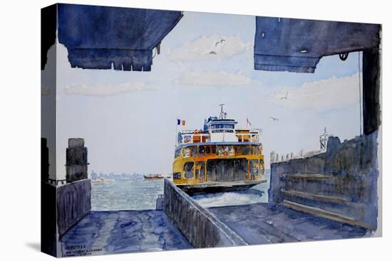 Staten Island Ferry Docking, 2010-Anthony Butera-Stretched Canvas