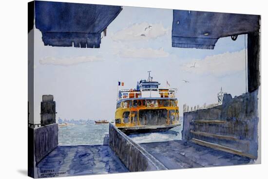 Staten Island Ferry Docking, 2010-Anthony Butera-Stretched Canvas