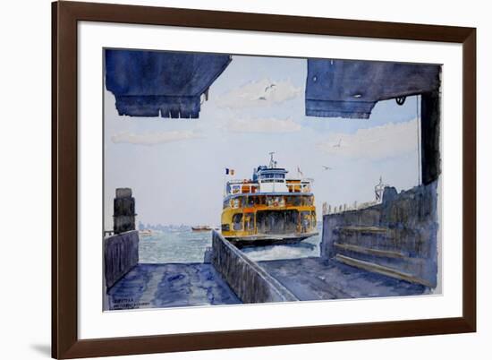 Staten Island Ferry Docking, 2010-Anthony Butera-Framed Giclee Print