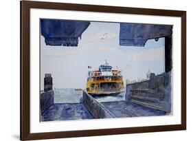 Staten Island Ferry Docking, 2010-Anthony Butera-Framed Giclee Print