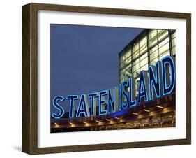 Staten Island Ferry, Lower Manhattan, Manhattan, New York City, New York State, USA-null-Framed Premium Photographic Print