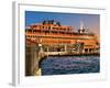 Staten Island Ferry, Manhattan, New York City-Sabine Jacobs-Framed Photographic Print