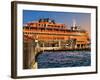 Staten Island Ferry, Manhattan, New York City-Sabine Jacobs-Framed Photographic Print