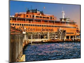 Staten Island Ferry, Manhattan, New York City-Sabine Jacobs-Mounted Photographic Print