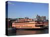 Staten Island Ferry, New York City, United States of America, North America-Wendy Connett-Stretched Canvas