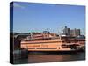 Staten Island Ferry, New York City, United States of America, North America-Wendy Connett-Stretched Canvas