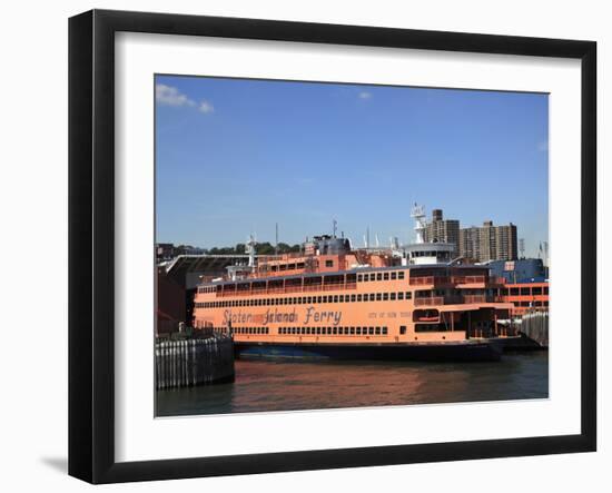 Staten Island Ferry, New York City, United States of America, North America-Wendy Connett-Framed Photographic Print