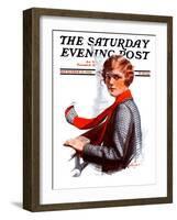 "Staten Island Ferry," Saturday Evening Post Cover, September 13, 1924-Charles A. MacLellan-Framed Giclee Print