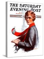 "Staten Island Ferry," Saturday Evening Post Cover, September 13, 1924-Charles A. MacLellan-Stretched Canvas