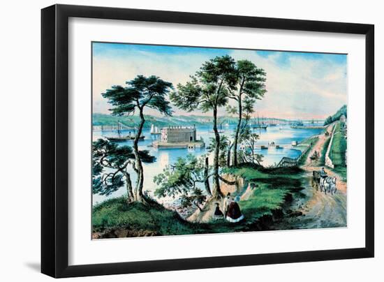 Staten Island-Currier & Ives-Framed Art Print