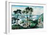 Staten Island-Currier & Ives-Framed Art Print